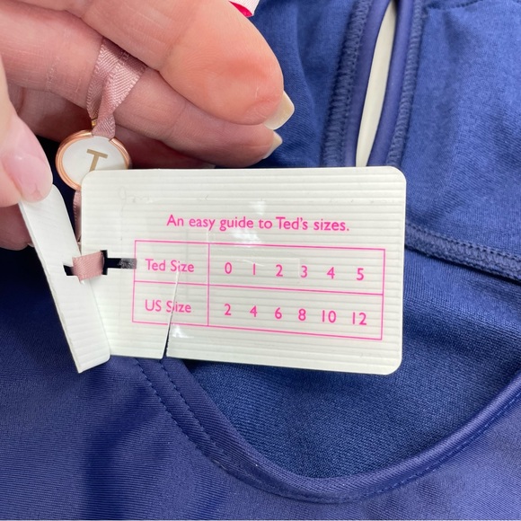 NWT Ted Baker Swimsuit 0/2 Blue - Picture 10 of 12